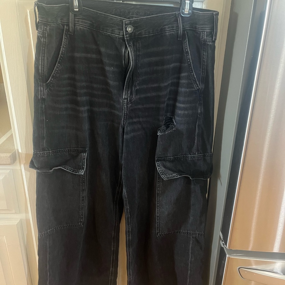 American Eagle Super High Rise Wide Leg jeans